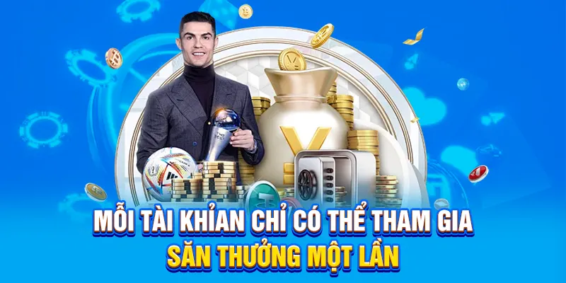 Mỗi tài khoản chỉ có thể tham gia săn thưởng một lần