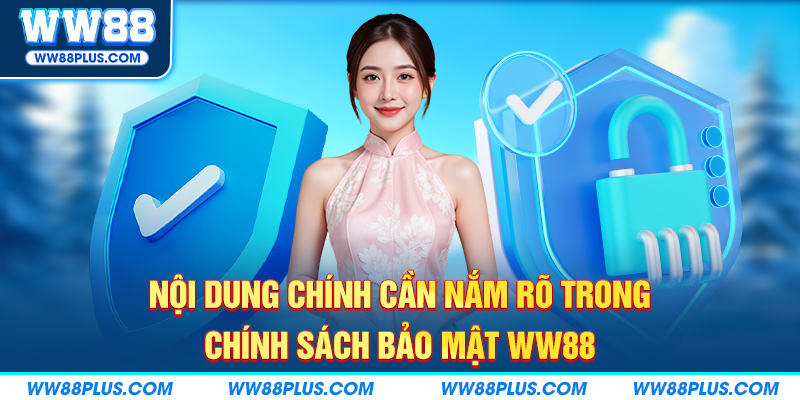 Nội dung chính cần nắm rõ trong chính sách bảo mật